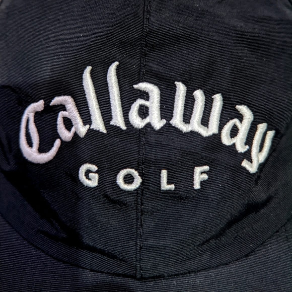 CALLAWAY GOLF black adjustable cap hat black - Picture 4 of 6